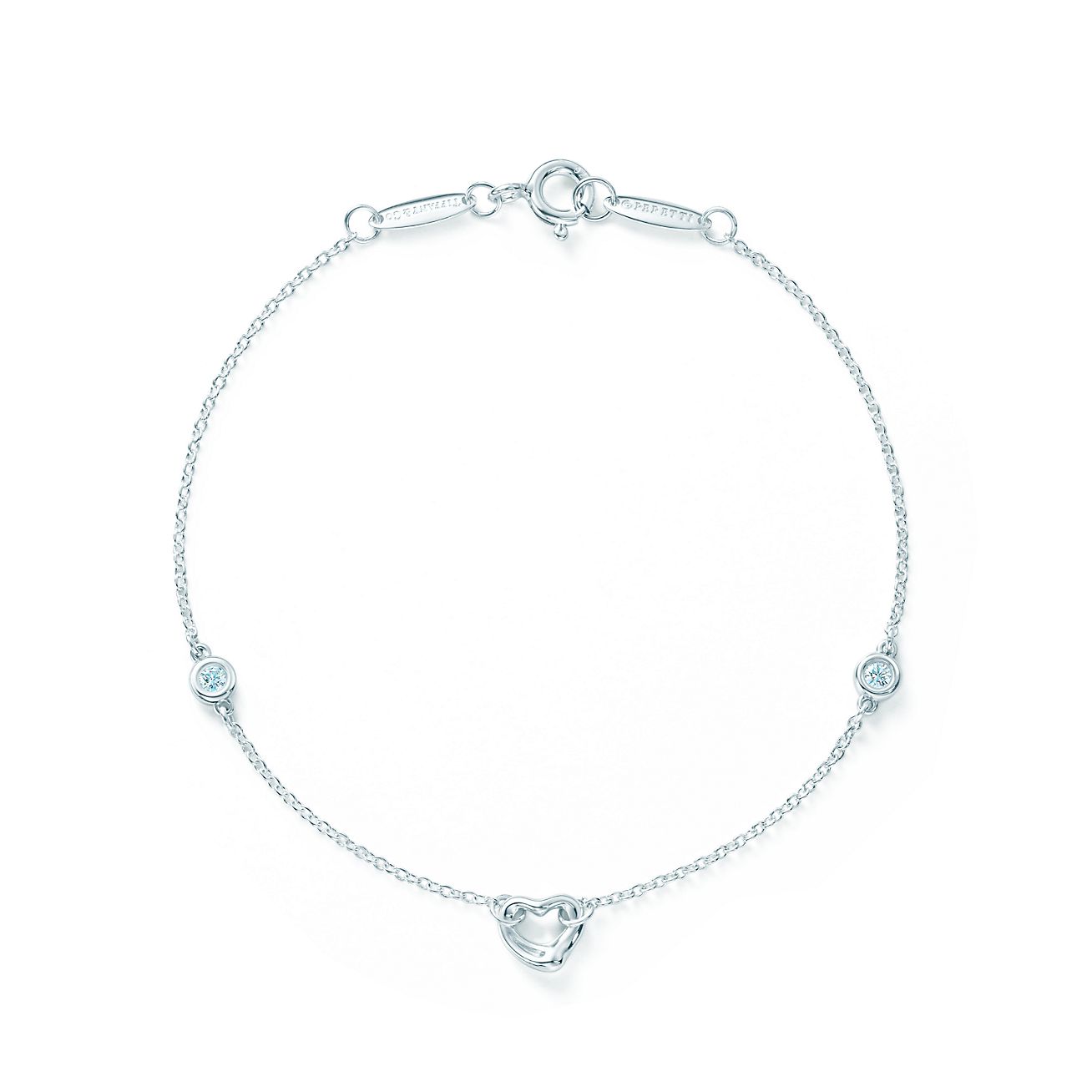 Elsa Peretti Diamonds by The Yard Necklace in Sterling Silver