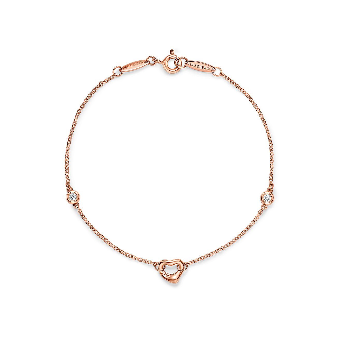 Elsa Peretti® Diamonds by the Yard® Open Heart bracelet in