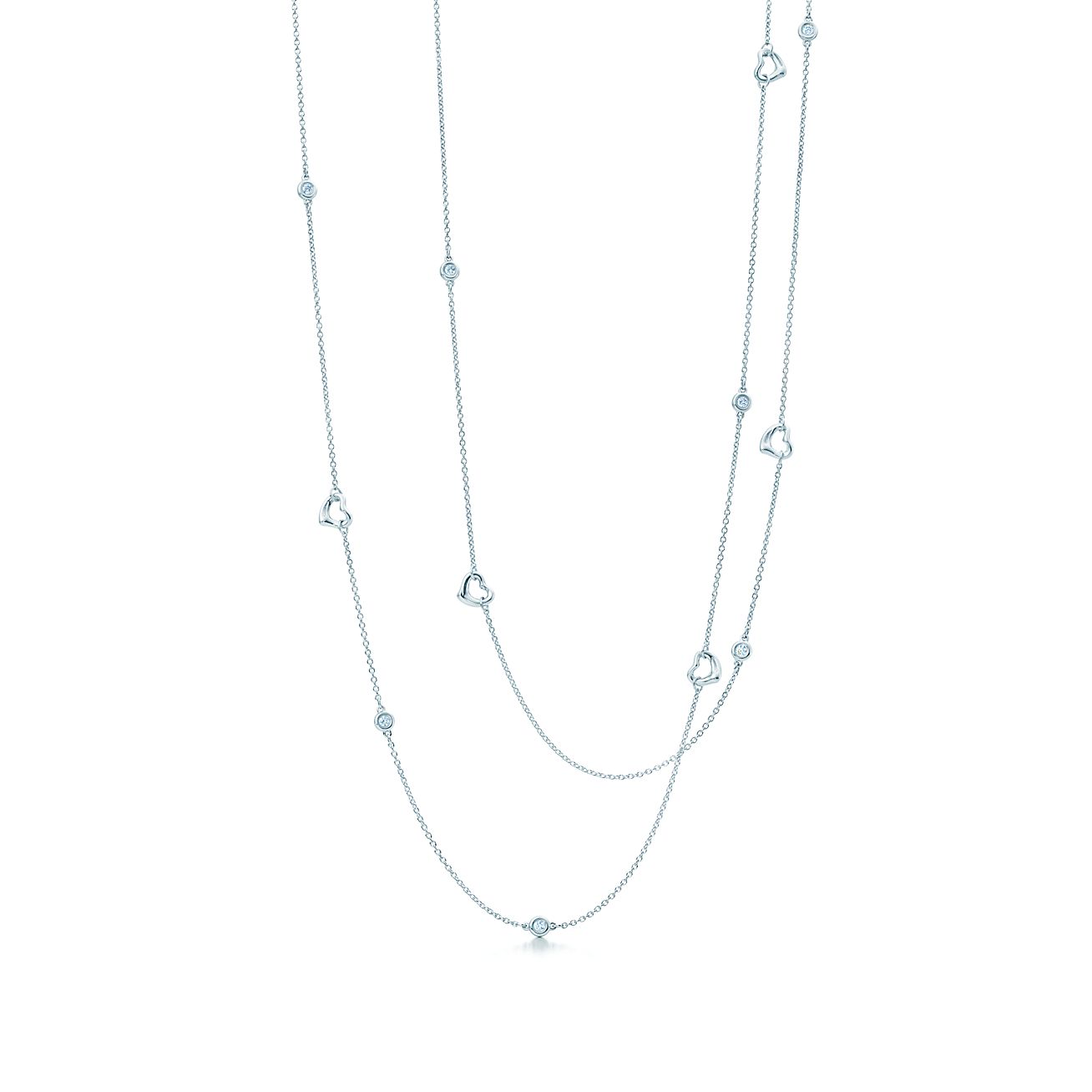 Elsa Peretti® Diamonds by the Yard® Open Heart Necklace