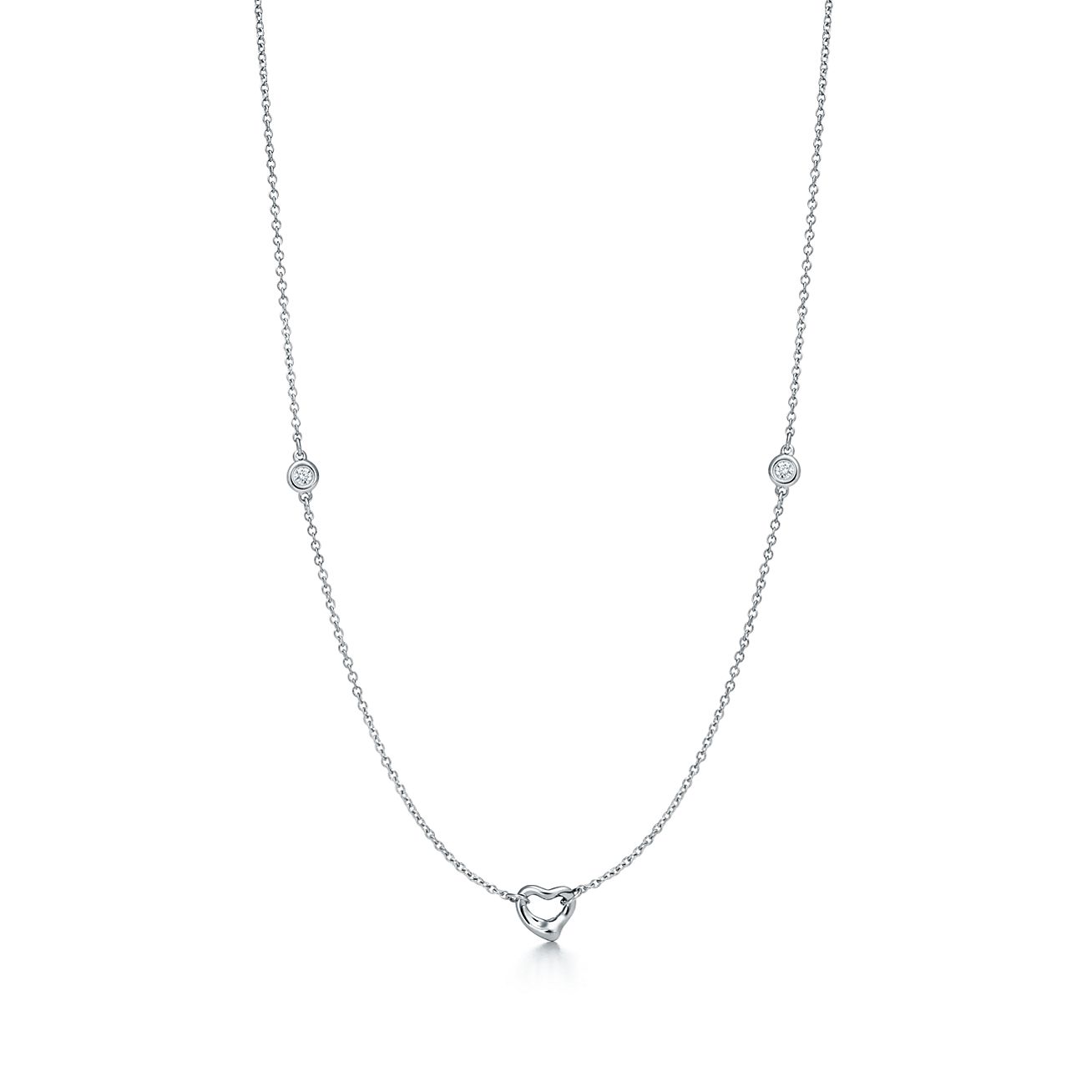 Elsa Peretti® Diamonds by the Yard® Open Heart Necklace