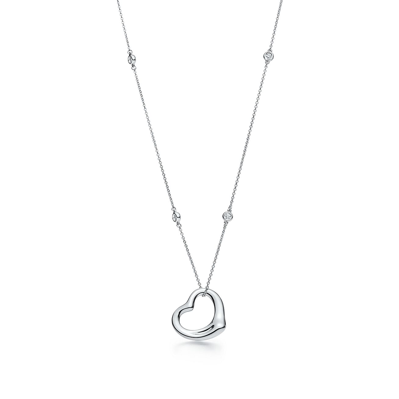 Elsa Peretti® Diamonds by the Yard® Open Heart Pendant