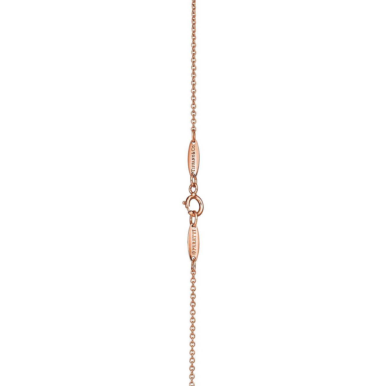 Elsa Peretti® Diamonds by the Yard® pendant in 18k rose gold