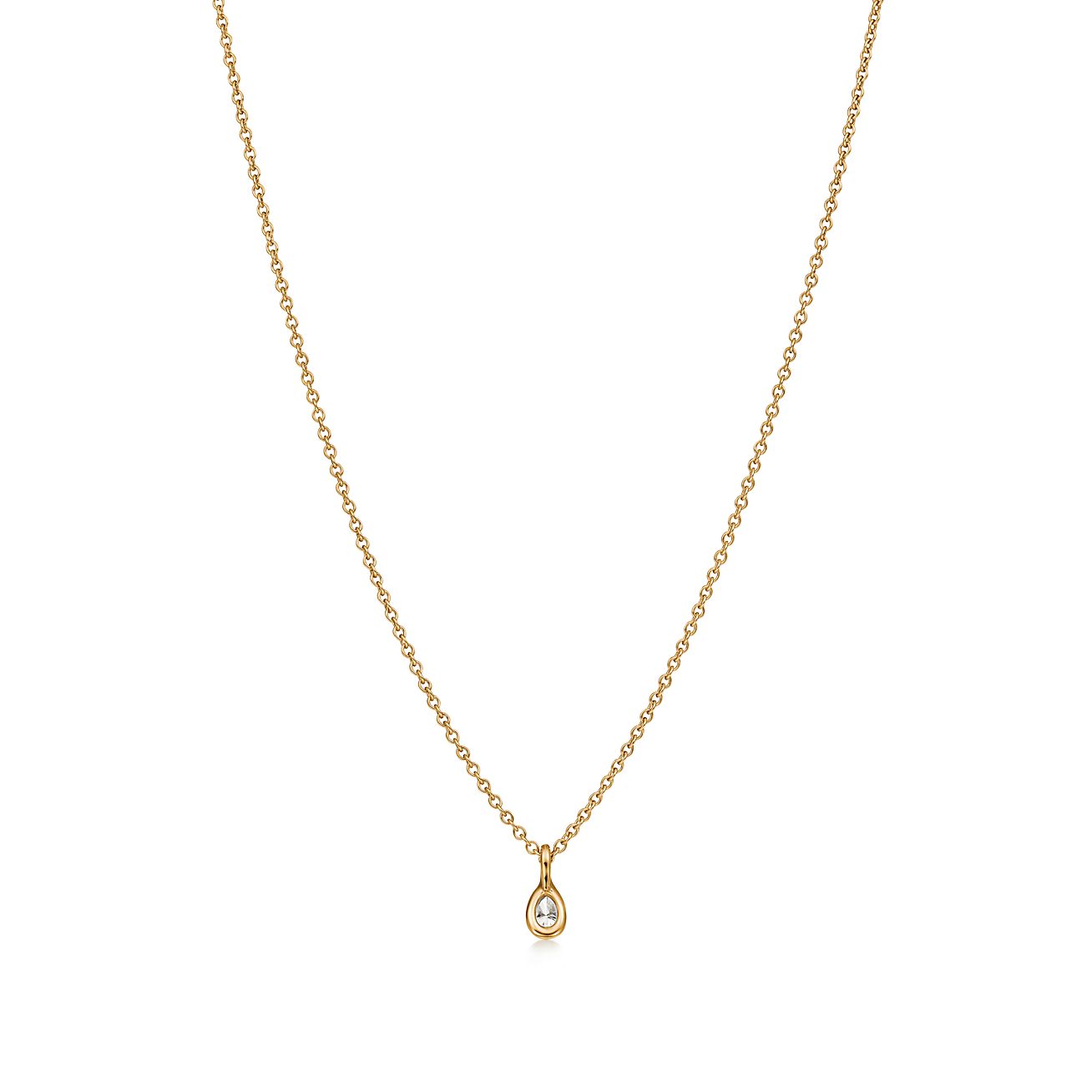 Elsa Peretti® Diamonds by the Yard® pendant in 18k gold. | Tiffany 