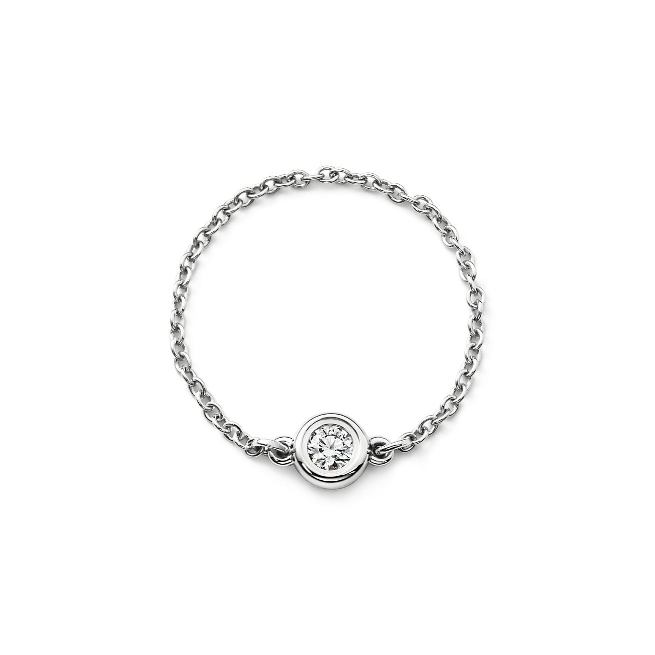 Elsa Peretti® Diamonds by the Yard® ring in platinum