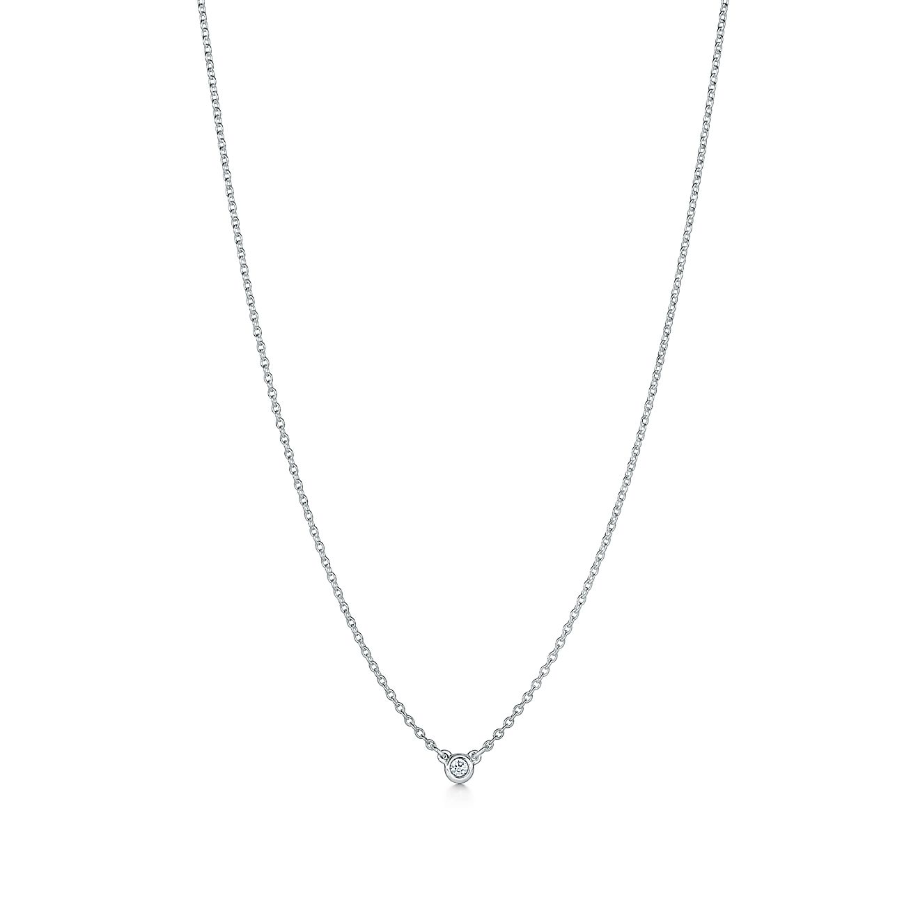 Tiffany & Co. ダイヤモンド ネックレス　一粒ダイヤネックレス Elsa Peretti® Diamonds by the Yard® Single Diamond Pendant in