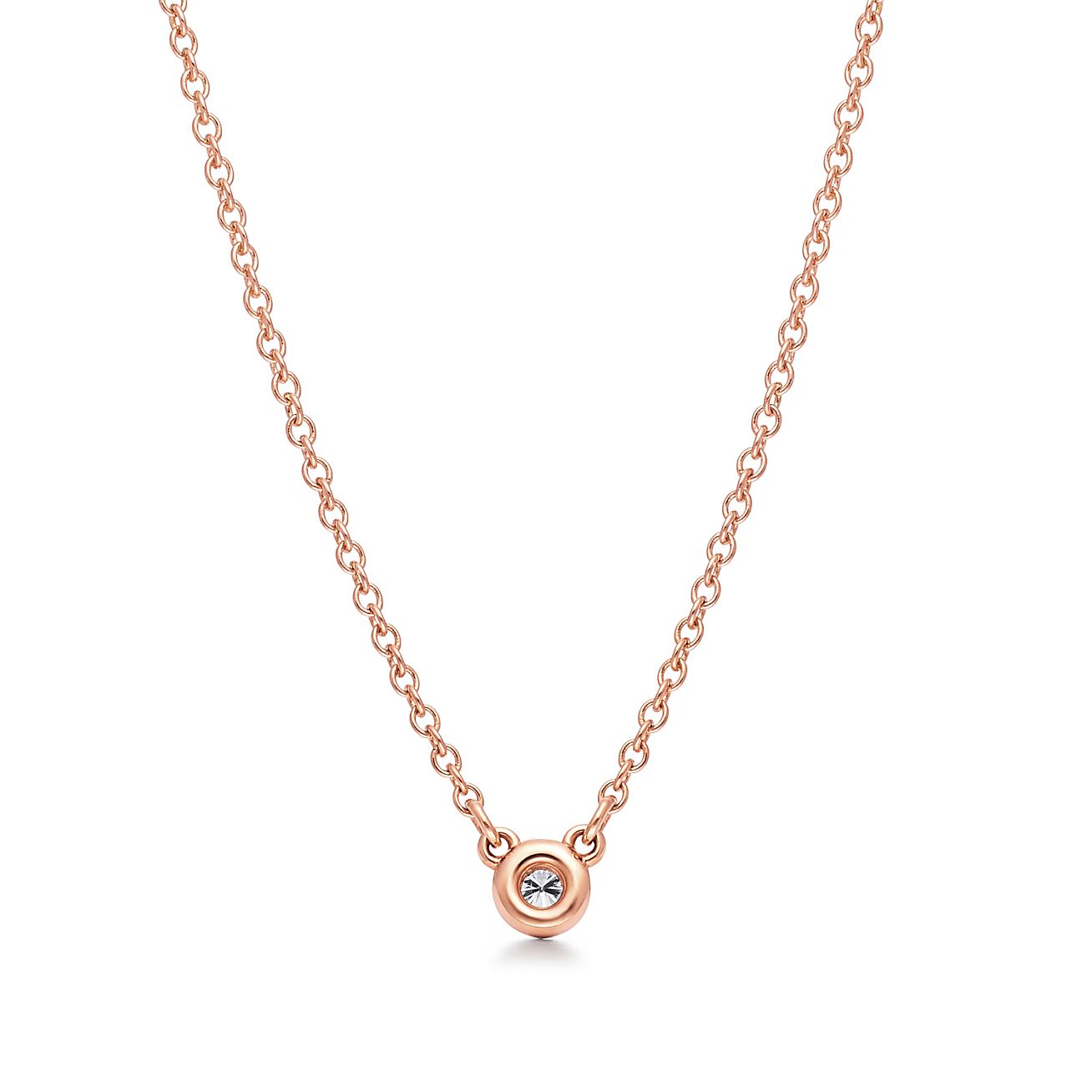 Single layer diamond on sale necklace