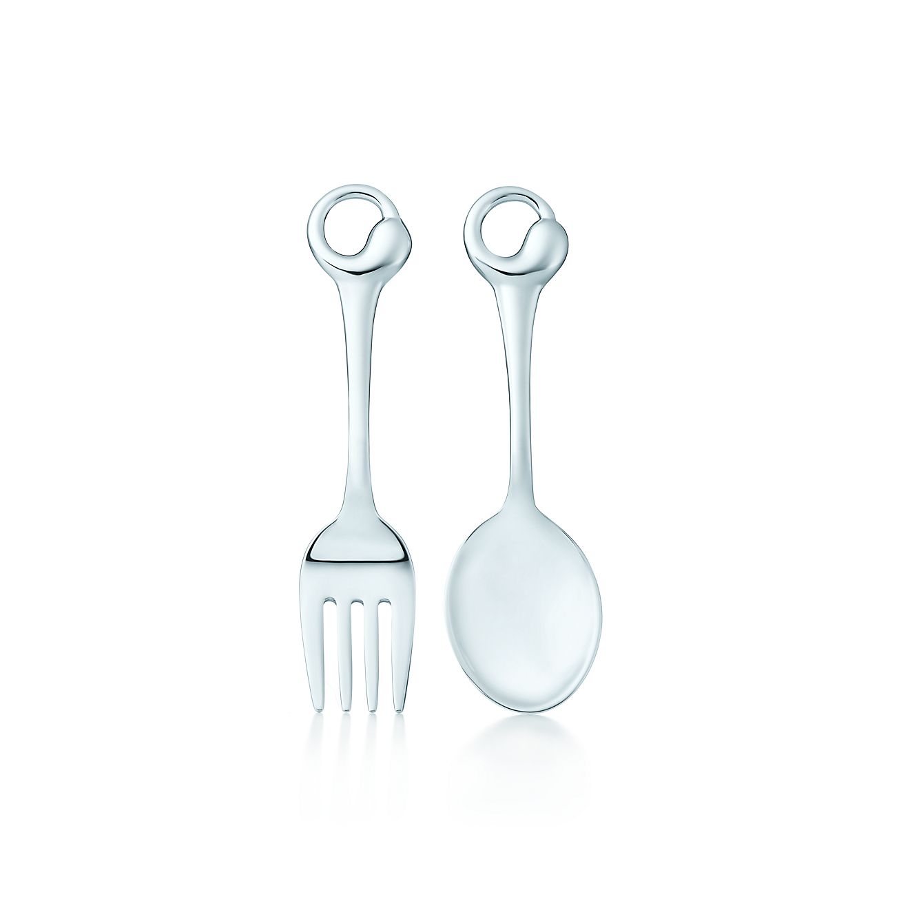 Elsa Peretti Eternal Circle Kinderbesteck Set Mit Gabel Und Loffel In Silber Tiffany Co