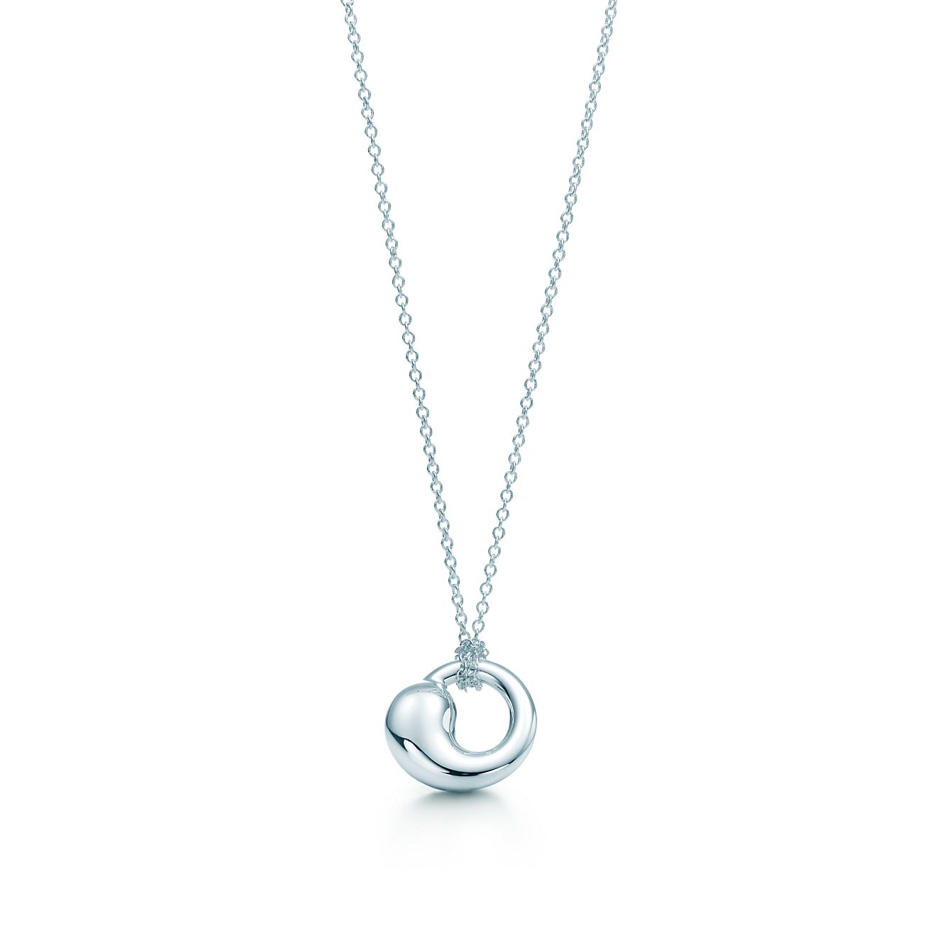 tiffany and co circle pendant necklace