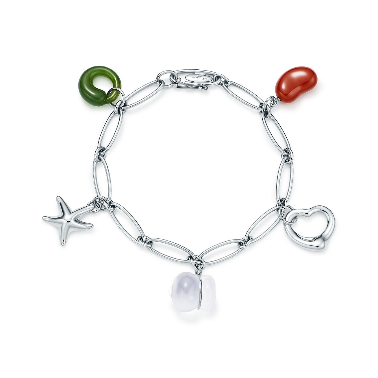 tiffany & co sterling silver charm bracelet