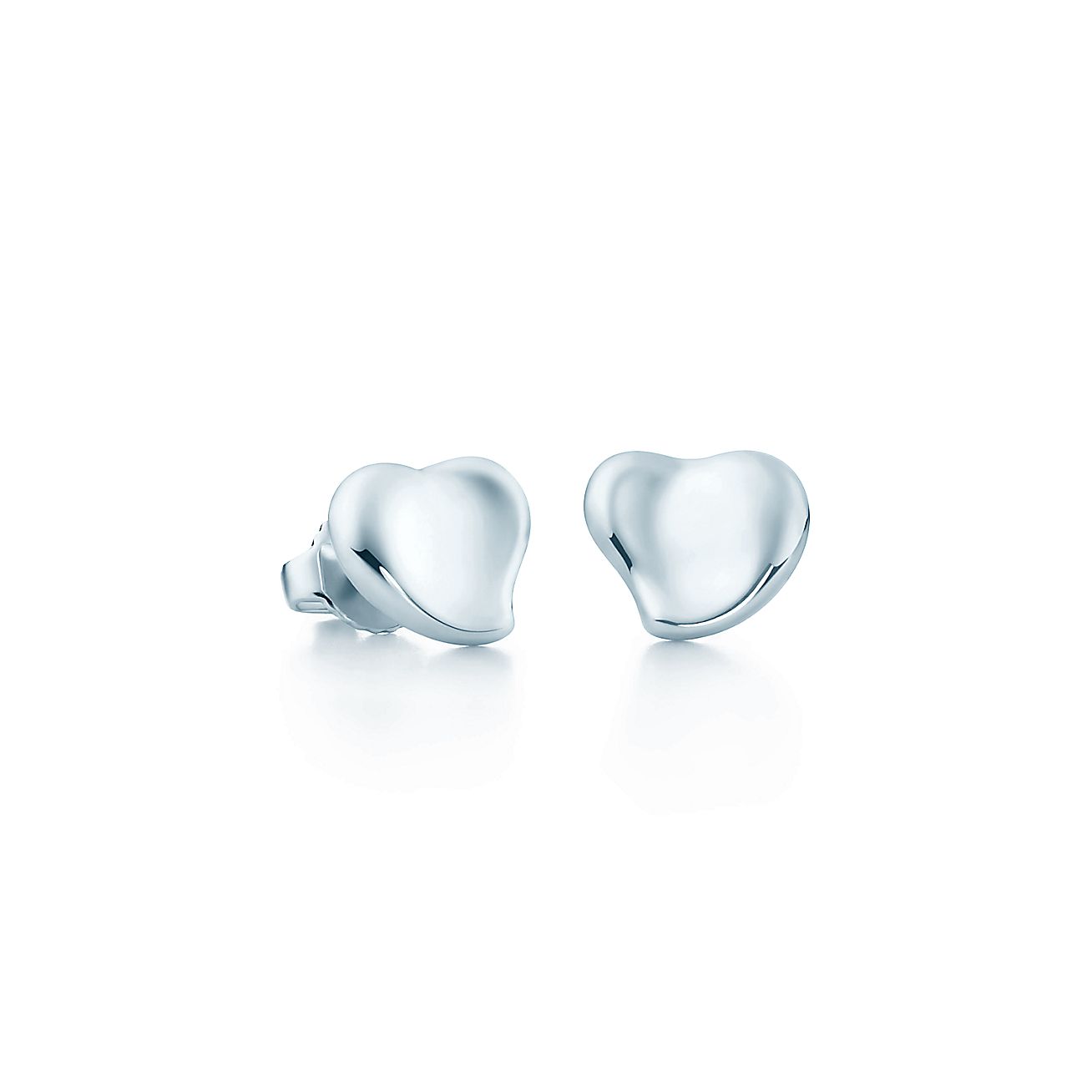 Elsa Peretti Full Heart Earrings In Sterling Silver Mini Elsa Peretti Full Heart Earrings In Sterling Silver Mini Tiffany Co