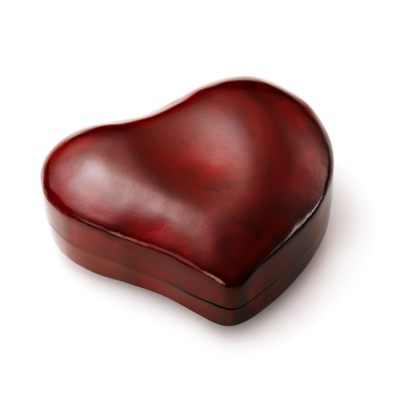 Elsa Peretti® Heart box in red leather 