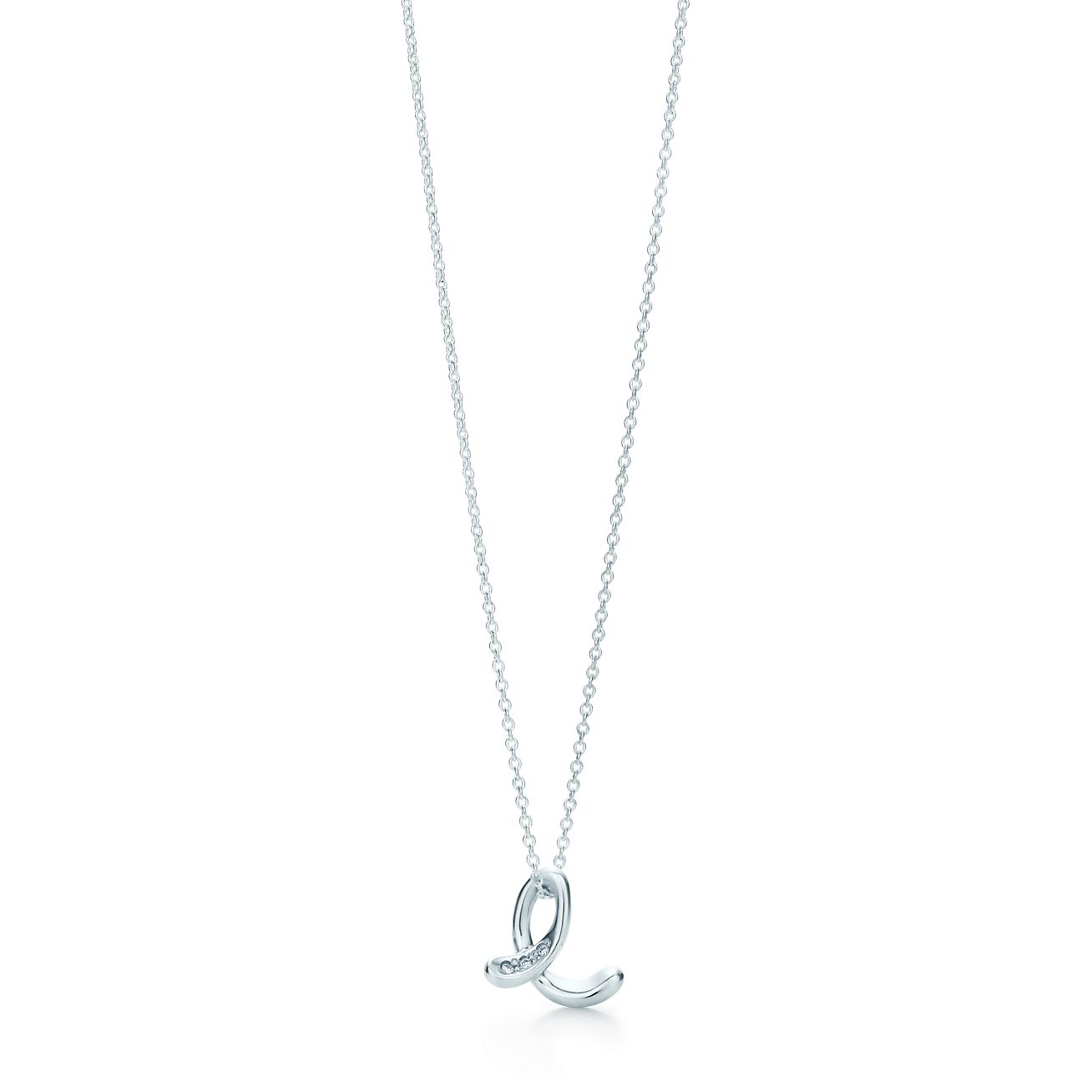 tiffany letter charm necklace