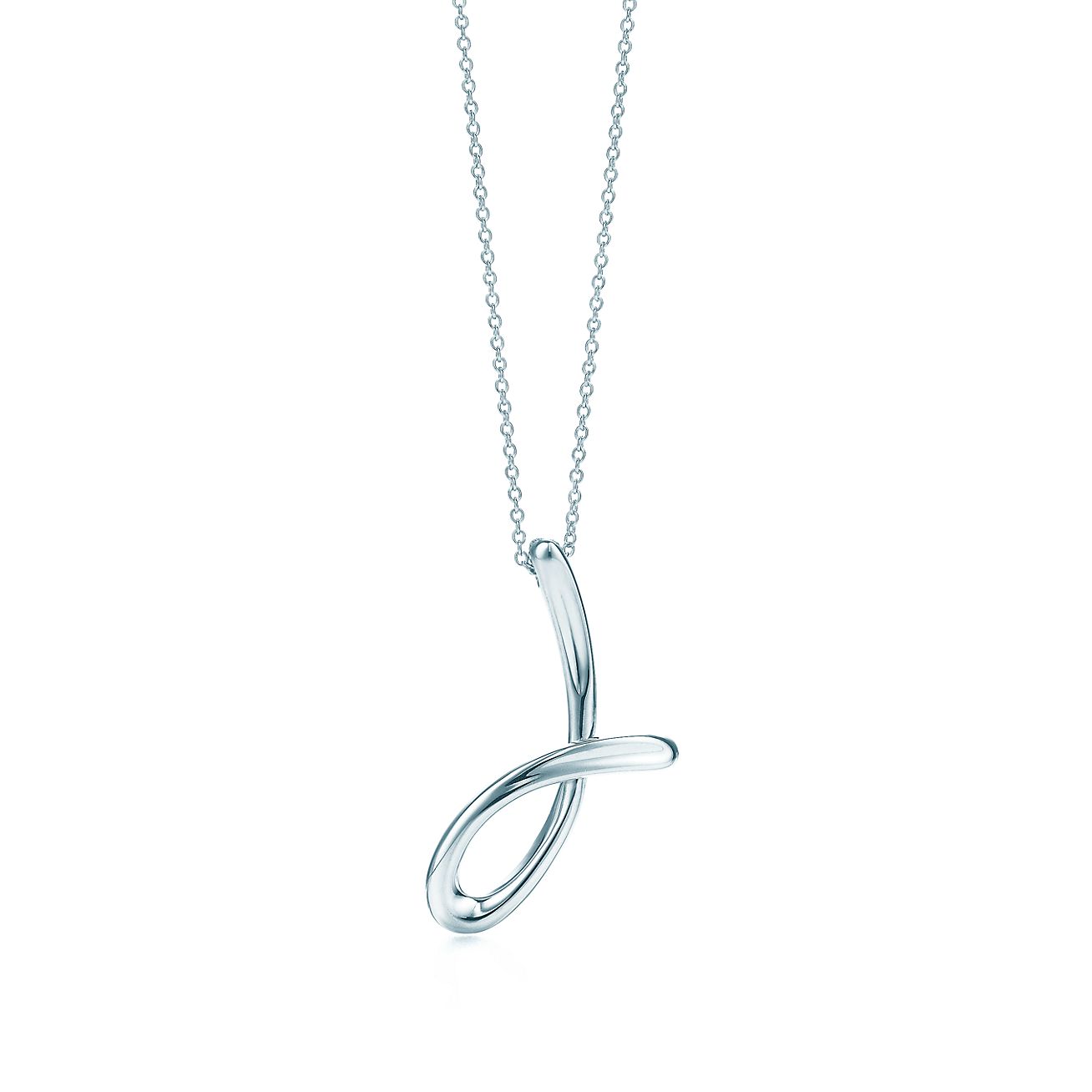Elsa Peretti Letter J Pendant In Sterling Silver Small Tiffany Co