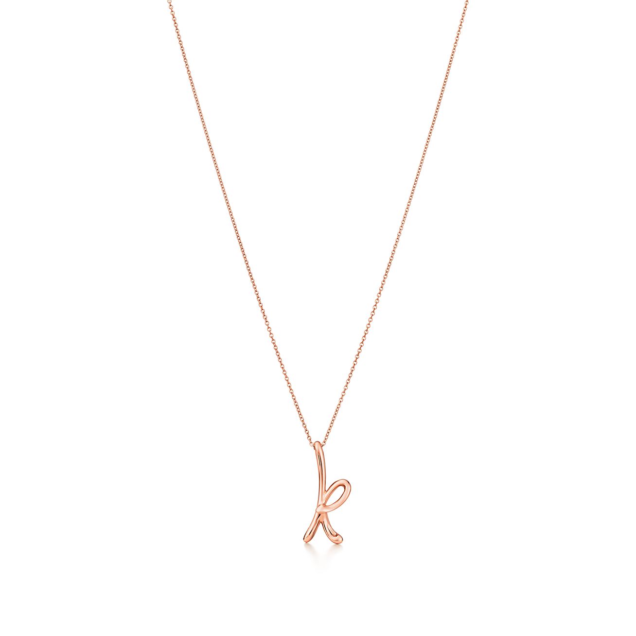 tiffany's elsa peretti alphabet necklace