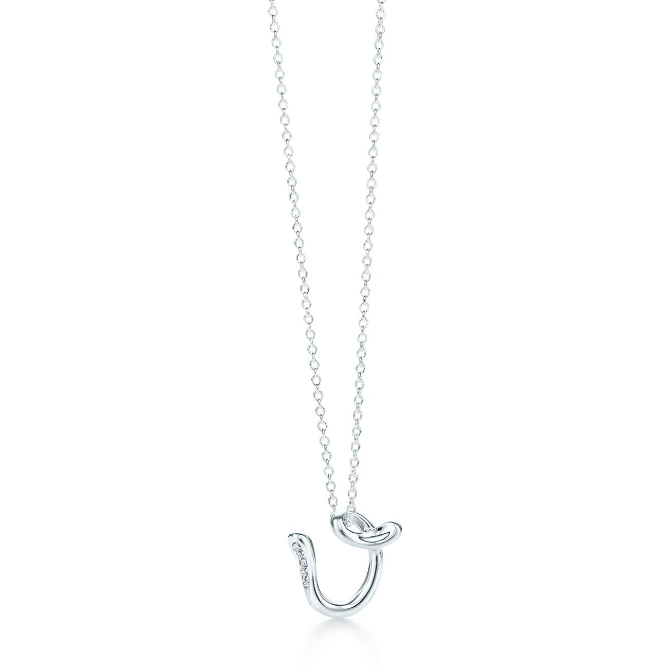 tiffany's elsa peretti alphabet necklace