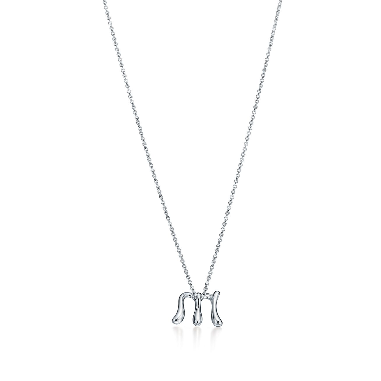 Elsa Peretti™ Small Alphabet Pendant in Sterling Silver - Alternate shot 1