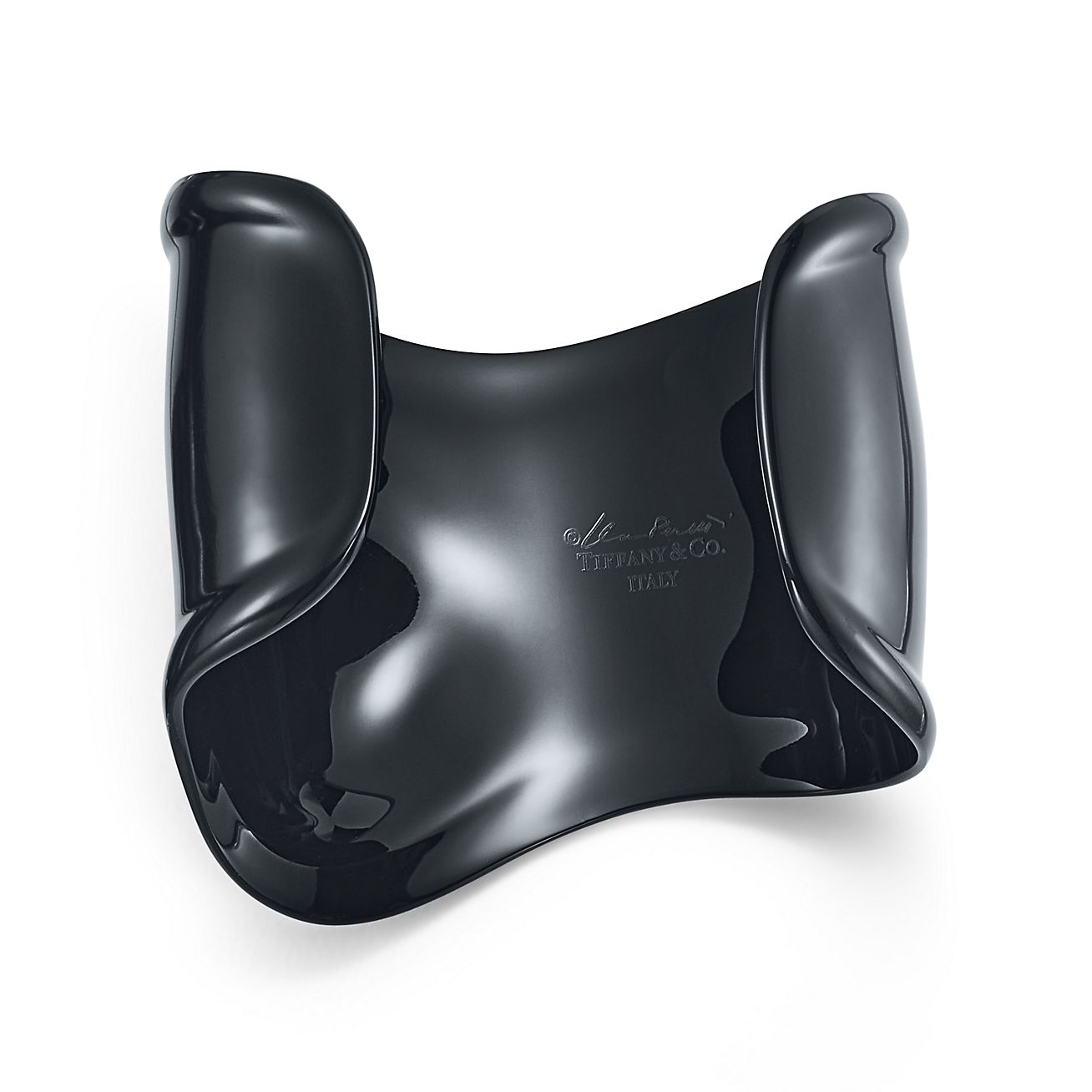 Elsa Peretti® medium Bone cuff in black finish over copper Elsa Peretti® medium Bone cuff in black finish over copper