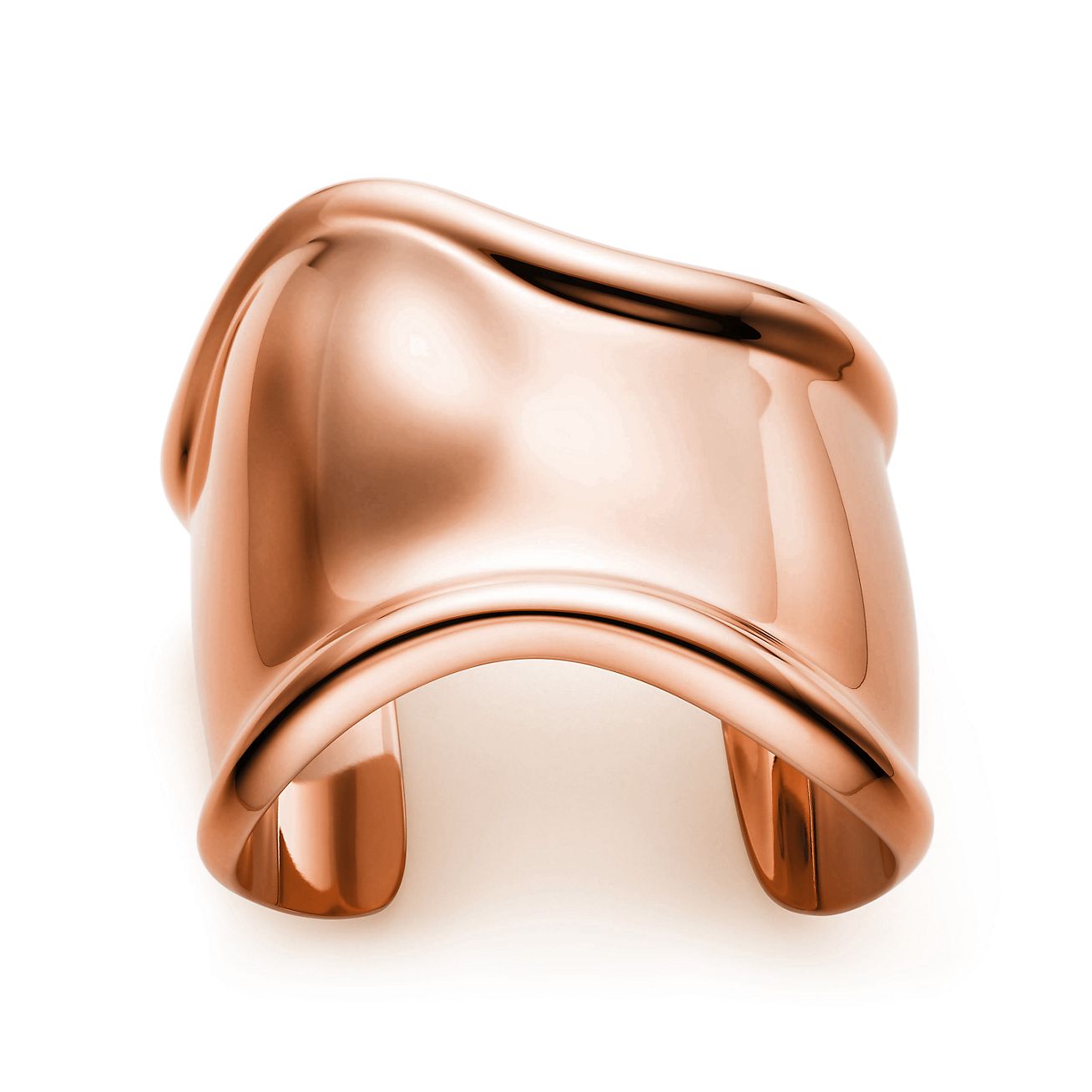 Elsa Peretti® medium Bone cuff in 18k rose gold, 61 mm wide
