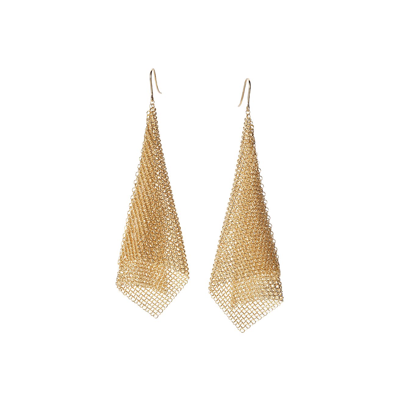 mesh earrings tiffany