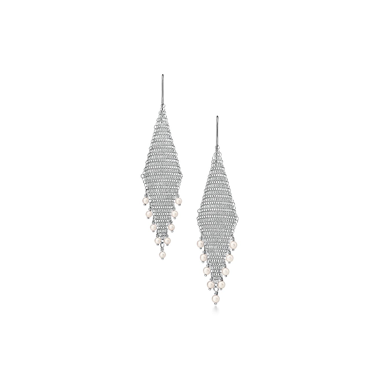 elsa peretti mesh fringe earrings