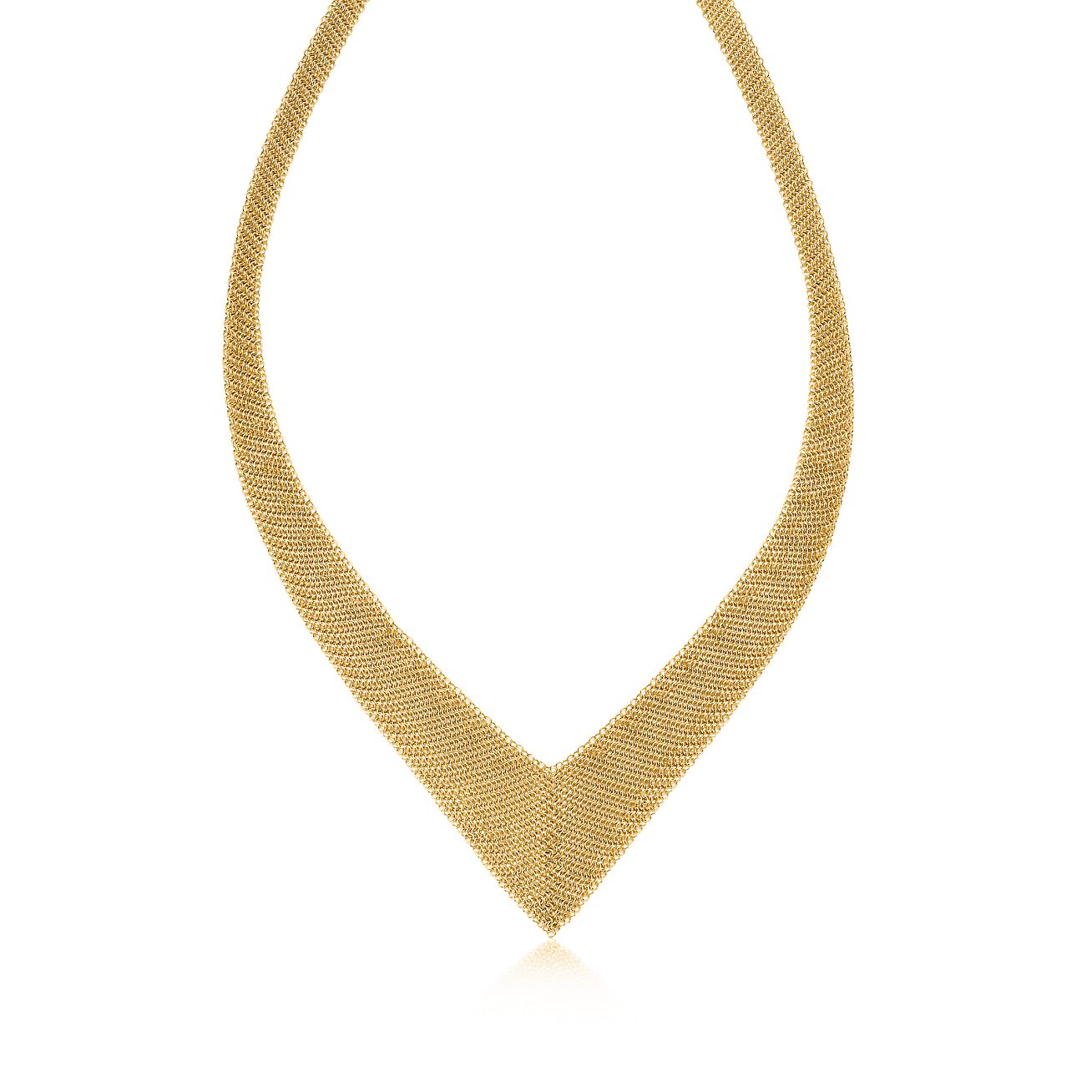Elsa Peretti® Mesh necklace in 18k gold 
