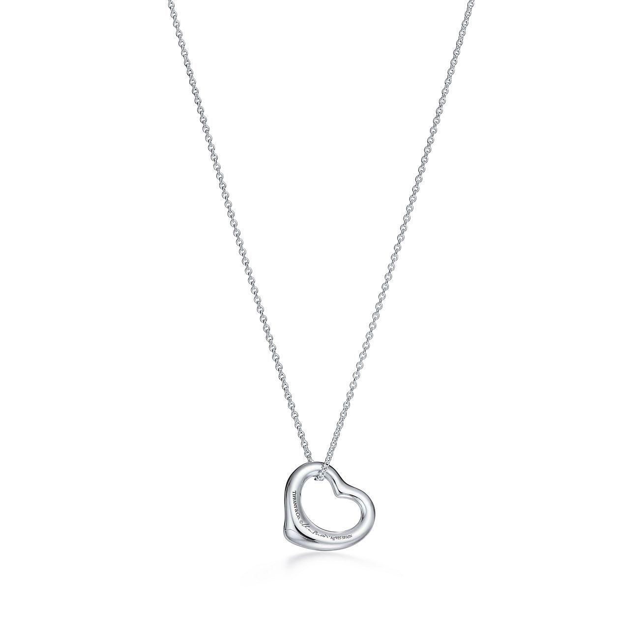 Elsa Peretti® Open Heart pendant in sterling silver. More sizes available. - Alternate shot 1