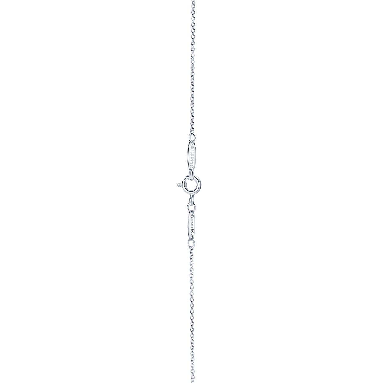 Elsa Peretti® Open Heart pendant in silver and 18k rose gold, extra mini. - Alternate shot 1 - Alternate shot 2