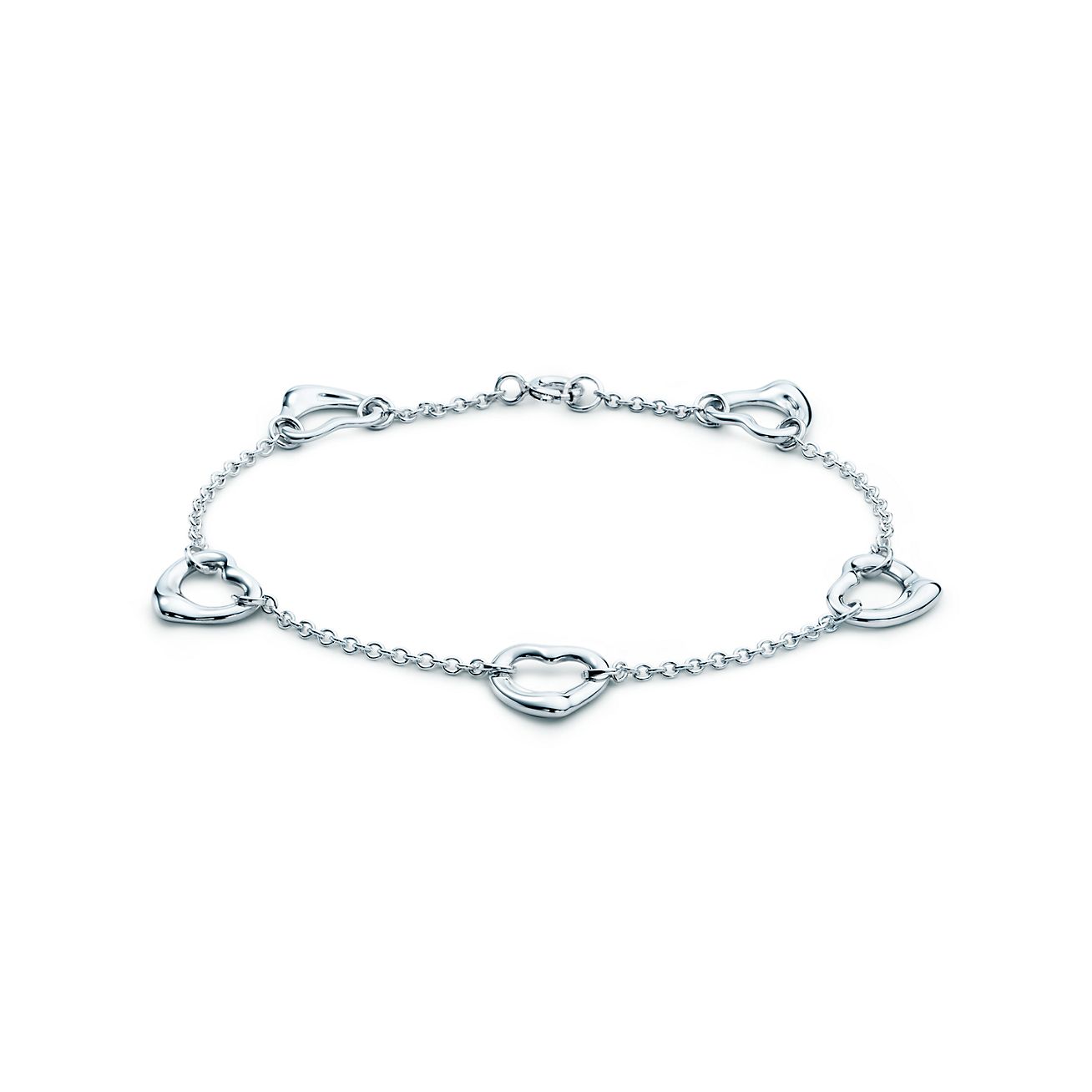 Elsa Peretti® Open Heart bracelet in sterling silver, medium. | Tiffany &  Co.