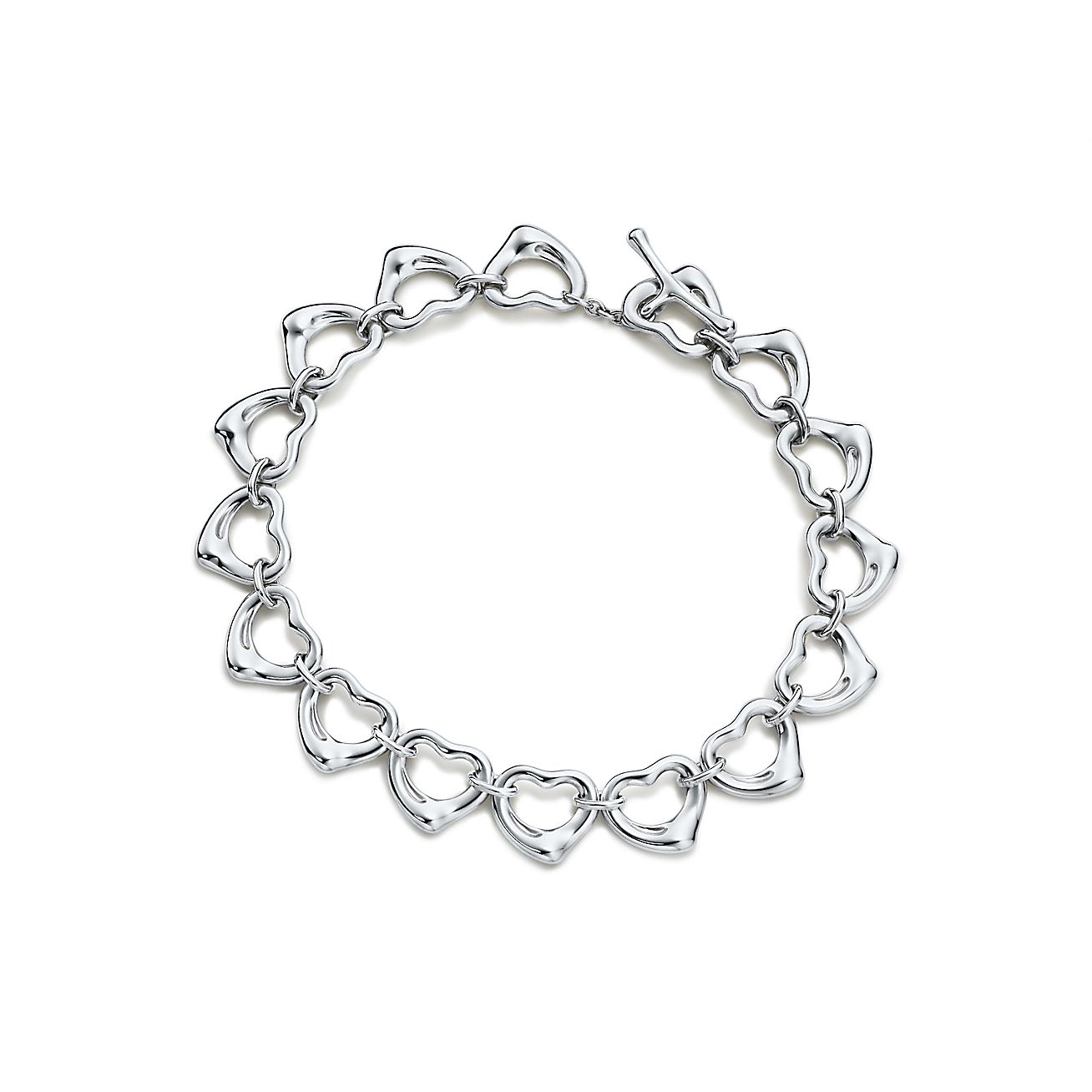 Elsa Peretti® Open Heart bracelet in sterling silver. | Tiffany & Co.