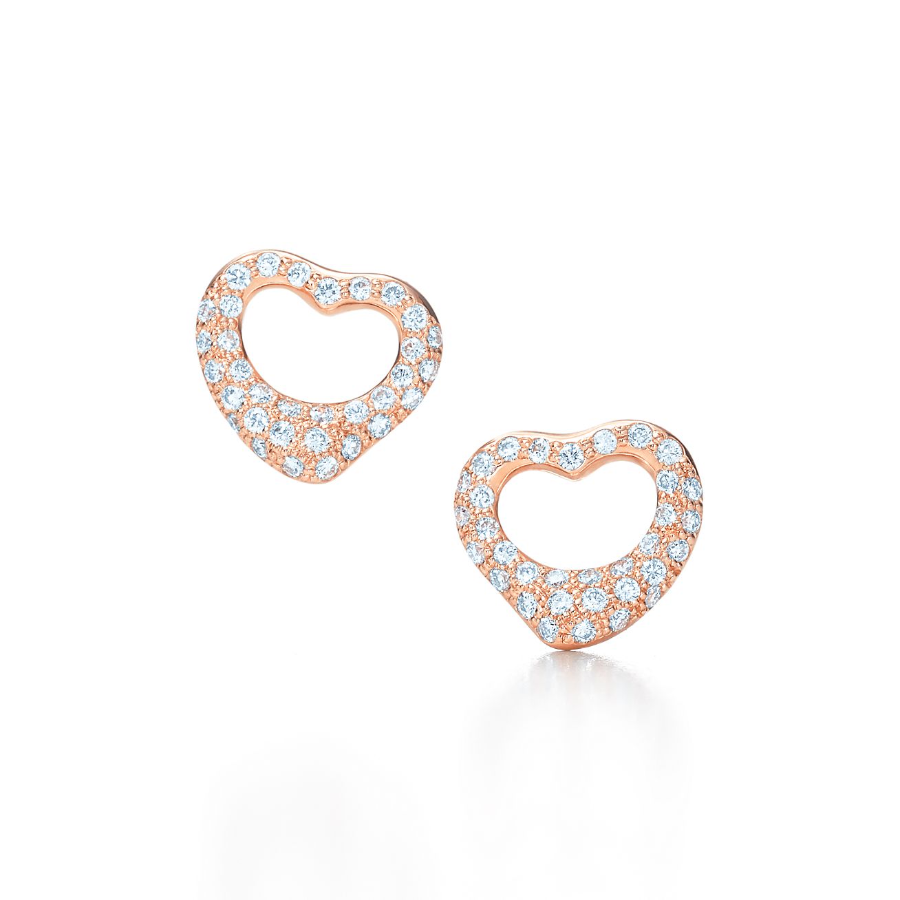 tiffany open heart earrings