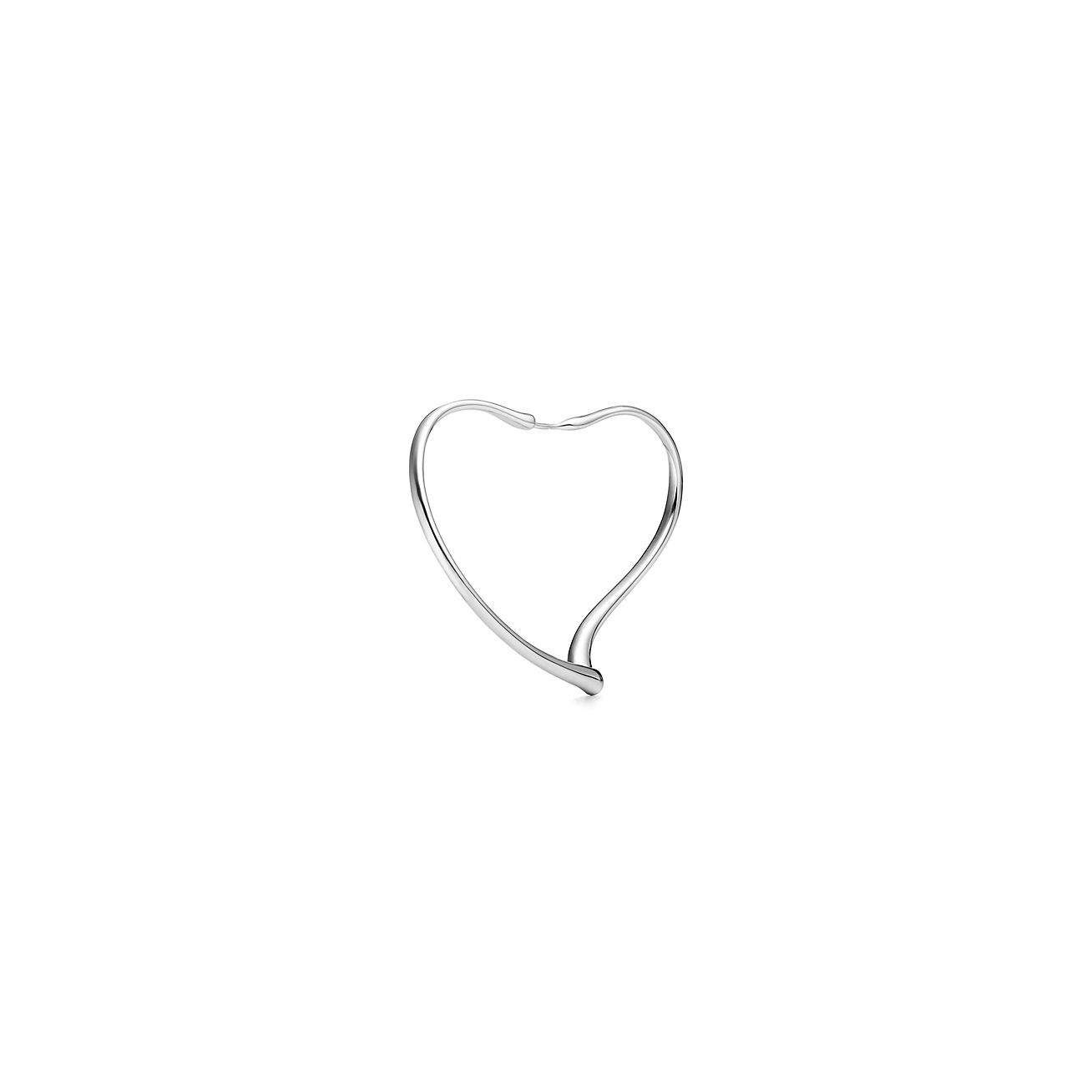 Tiffany & Co. Elsa Peretti Open Heart Earrings | Open heart earrings, Heart  earrings, Heart earrings studs