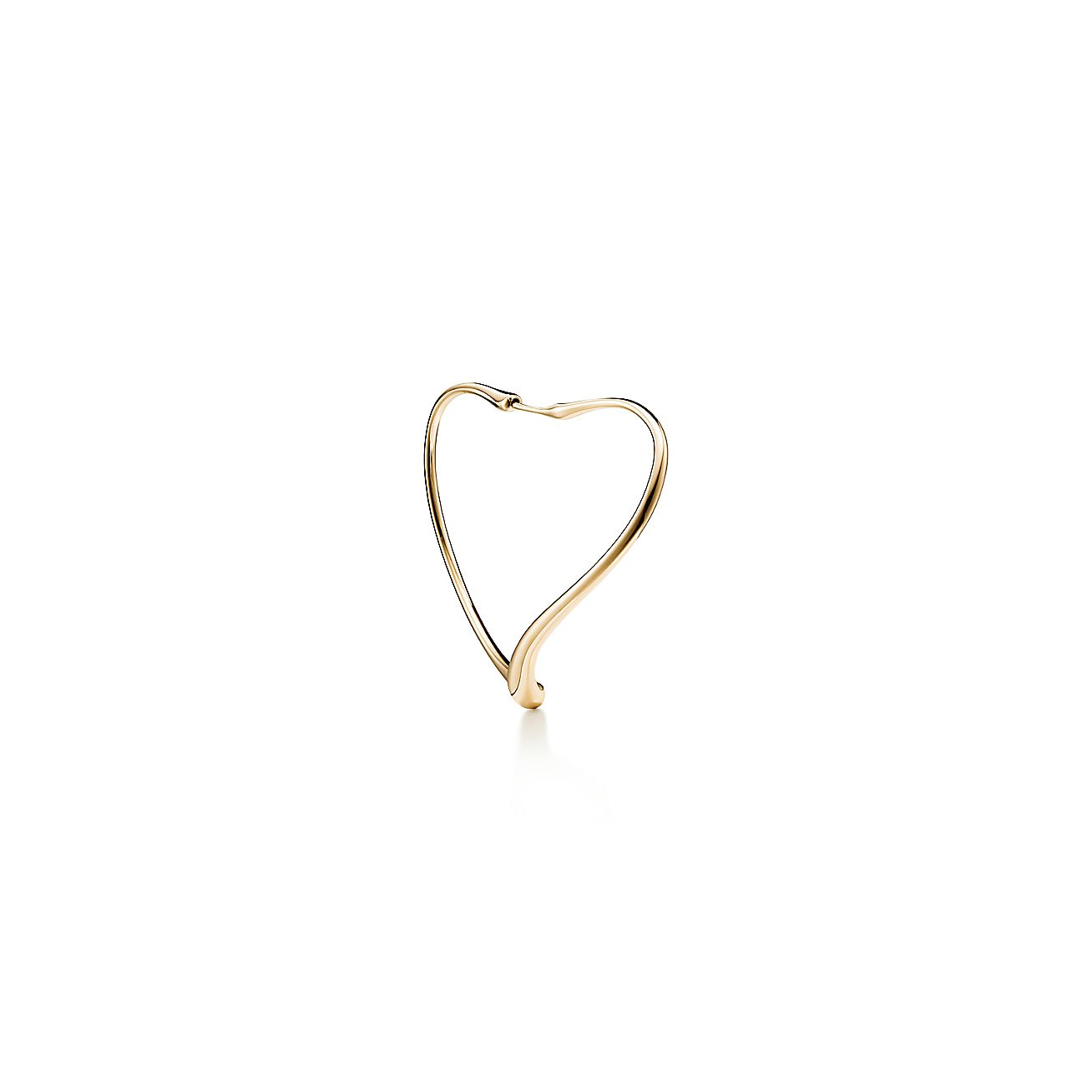 Tiffany & Co 18K Gold Elsa Peretti Open Heart Earring Studs w/ Pouch & –  QUEEN MAY
