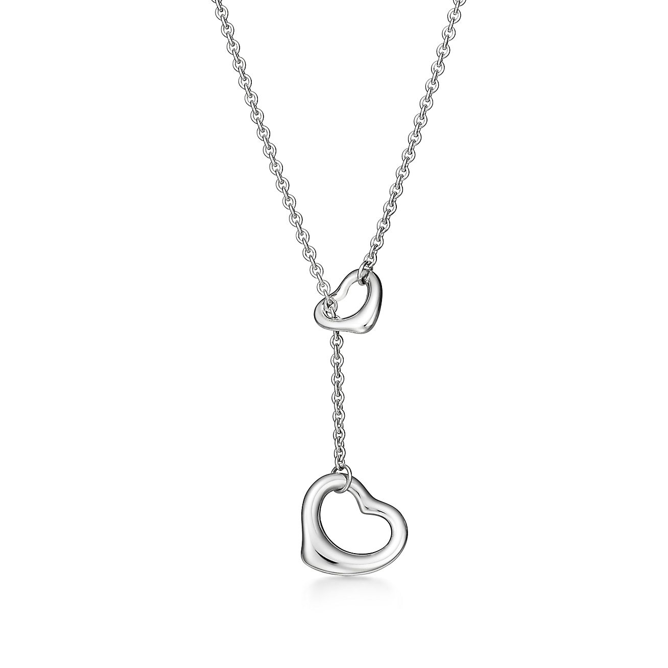 tiffany heart lariat necklace