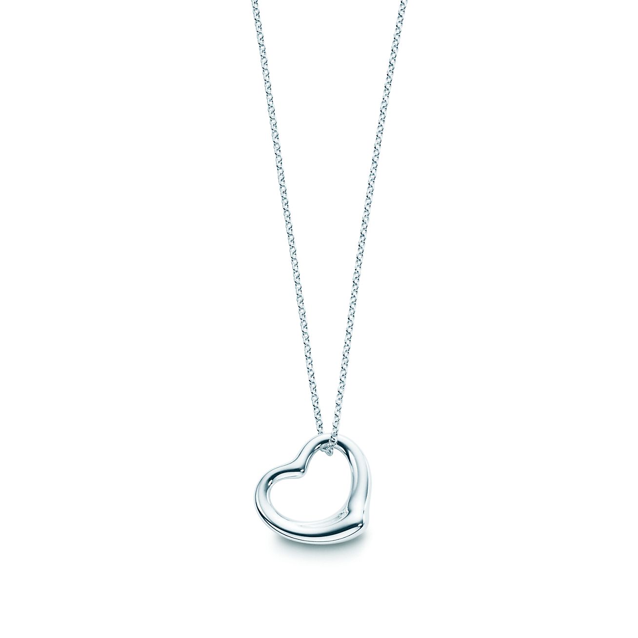 tiffany solid silver heart necklace