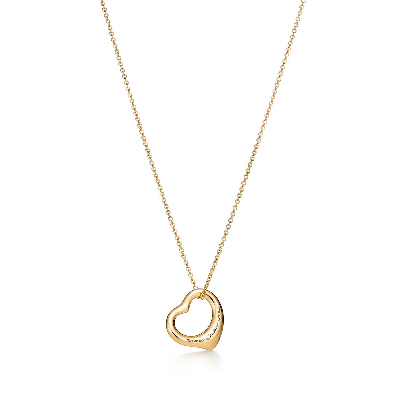 Elsa Peretti® Open Heart pendant in 18k 