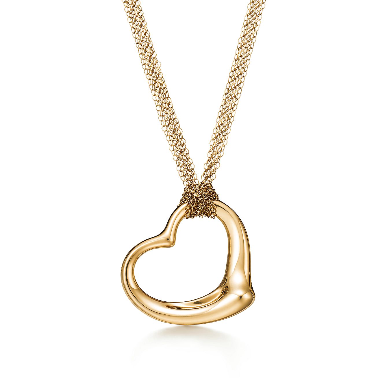Elsa peretti open heart pendant gold clearance
