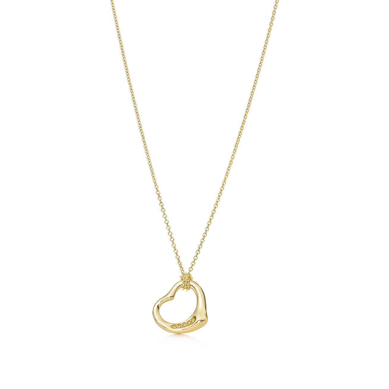 tiffany open heart necklace