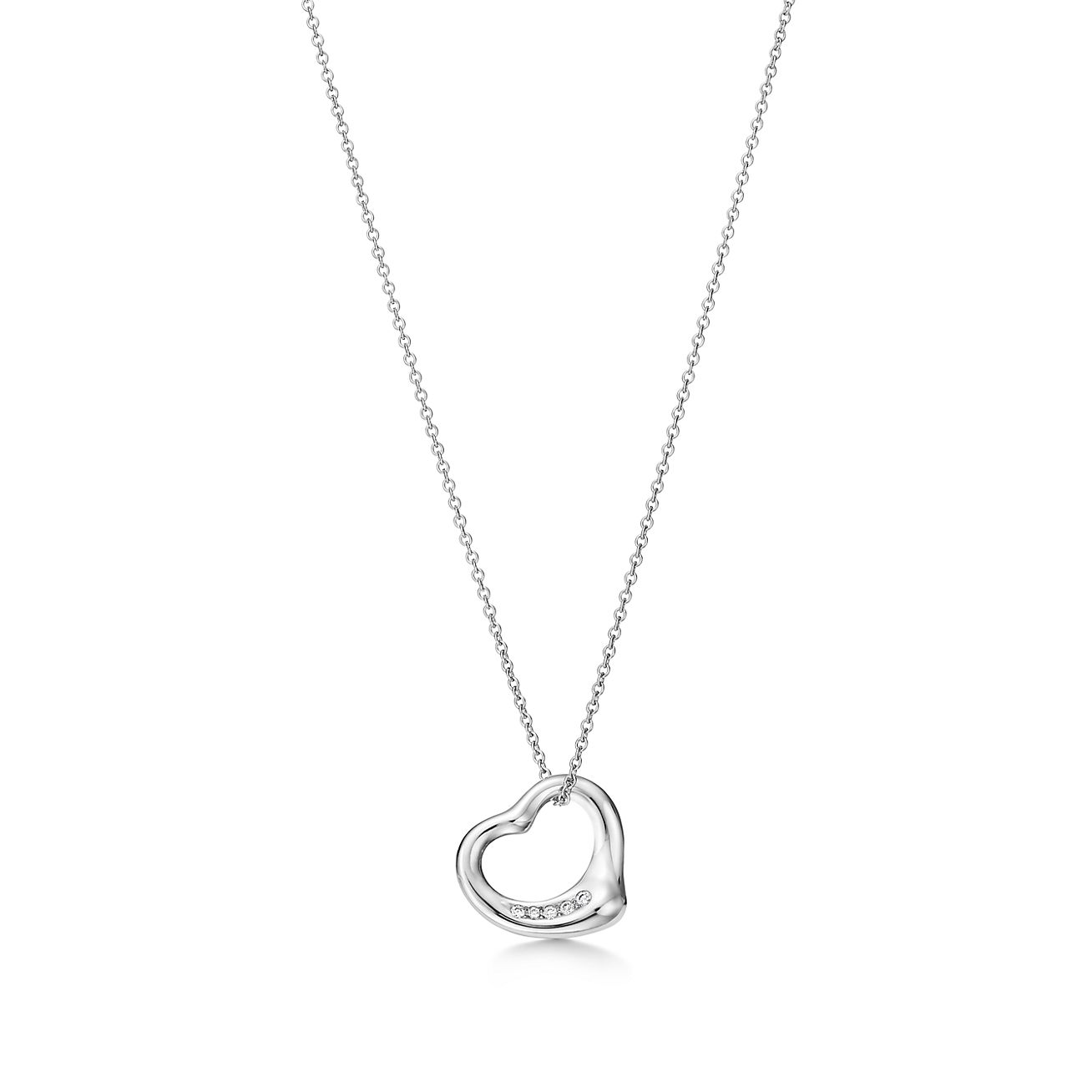 Tiffany & Co. Elsa Peretti Large Open Heart Gold Necklace | Pampillonia  Jewelers | Estate and Designer Jewelry
