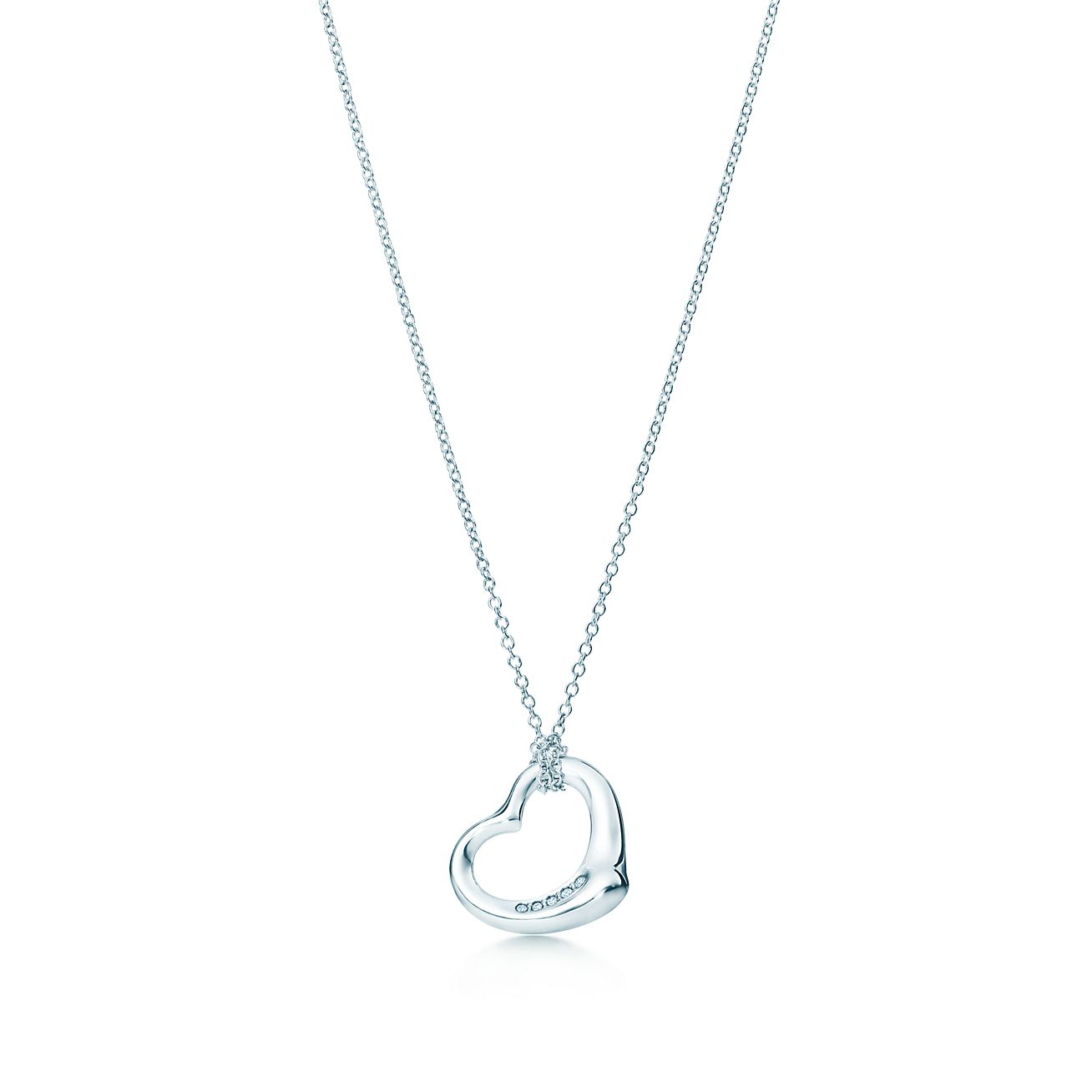 tiffany elsa peretti open heart pendant