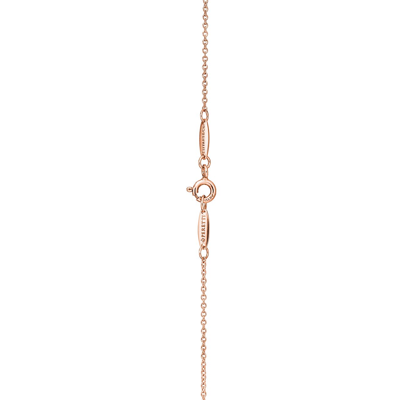 Elsa Peretti® Open Heart pendant in 18k rose gold. More sizes 