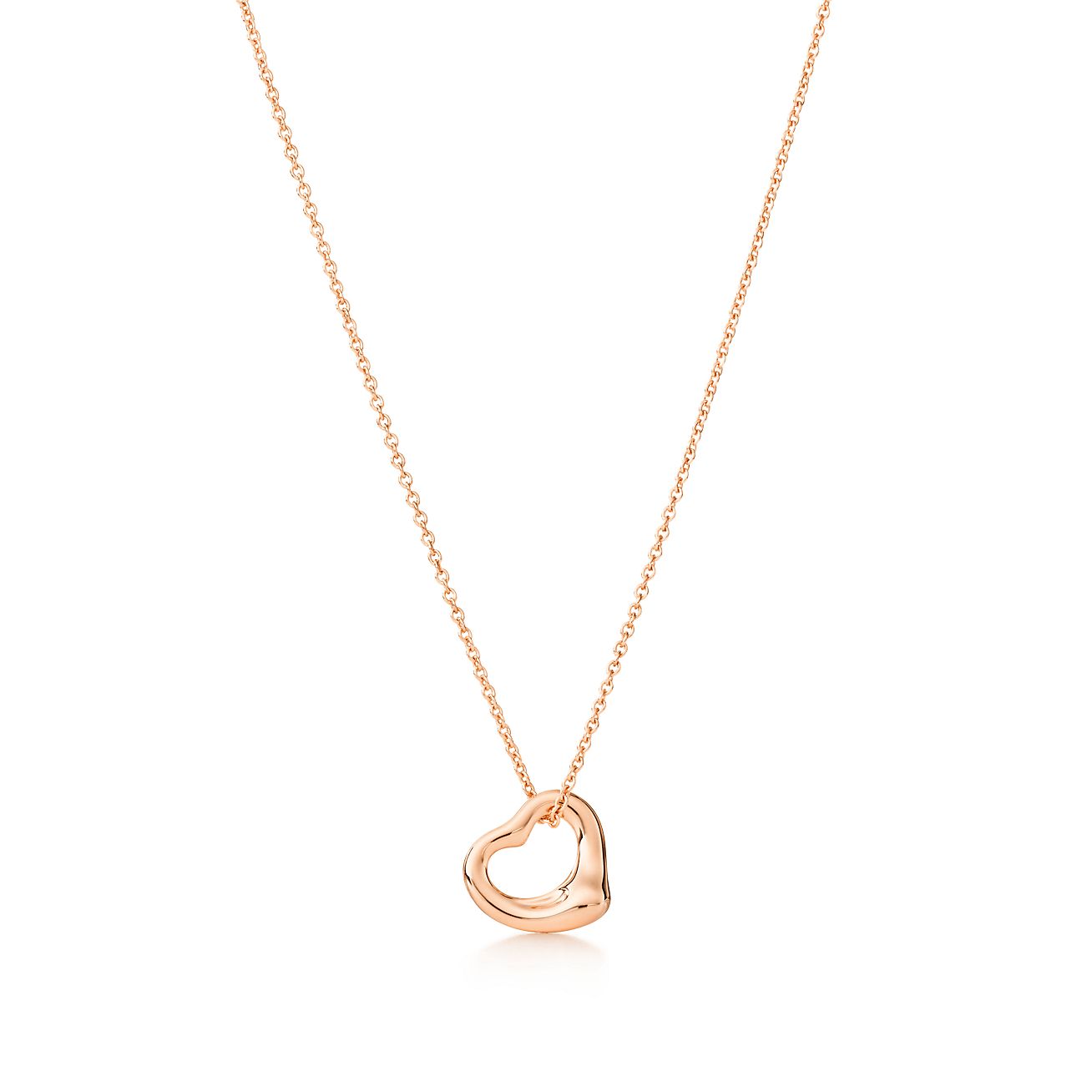 tiffany and co open heart necklace