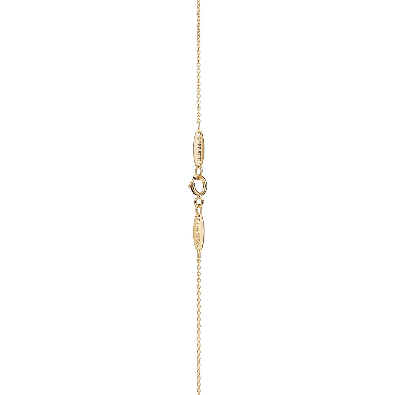 Tiffany & Co Tiffany Gold 18K Heart Lock Pendant Necklace Golden Metal  ref.231337 - Joli Closet