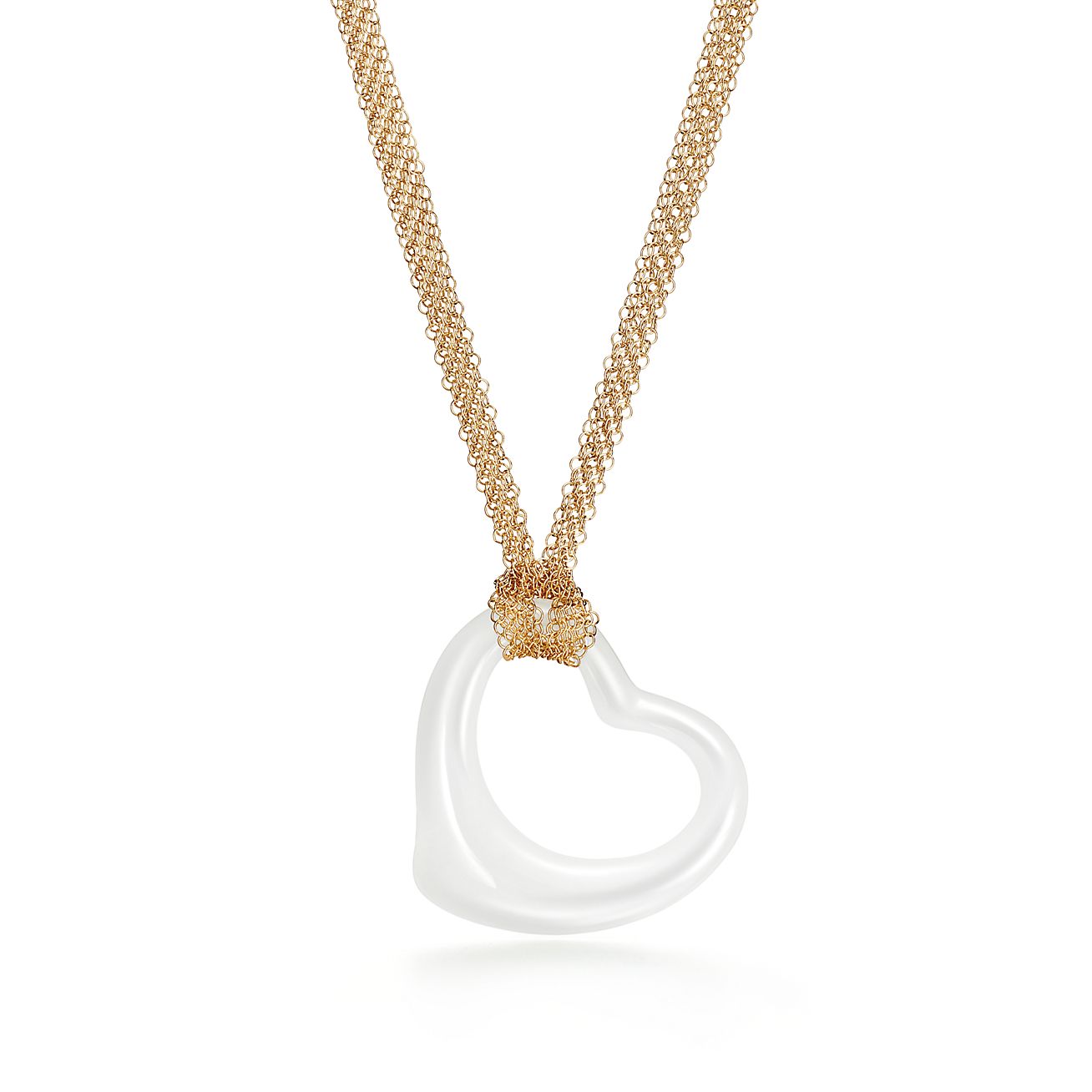 tiffany jade heart necklace