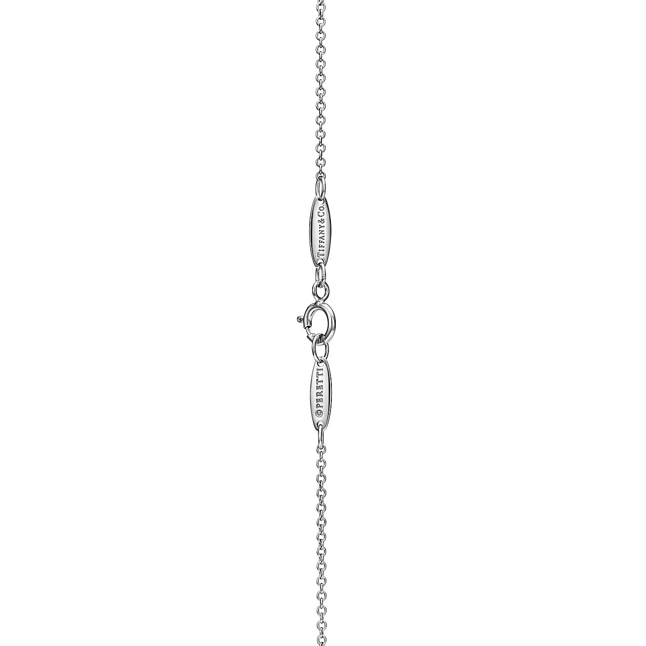 Elsa Peretti® Open Heart Pendant in Platinum with Sapphires Elsa Peretti® Open Heart Pendant in Platinum with Sapphires