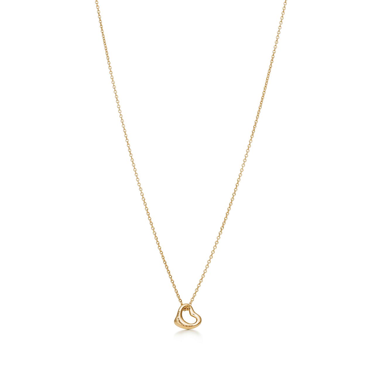Elsa Peretti® Open Heart Pendant and Earrings Set in Yellow