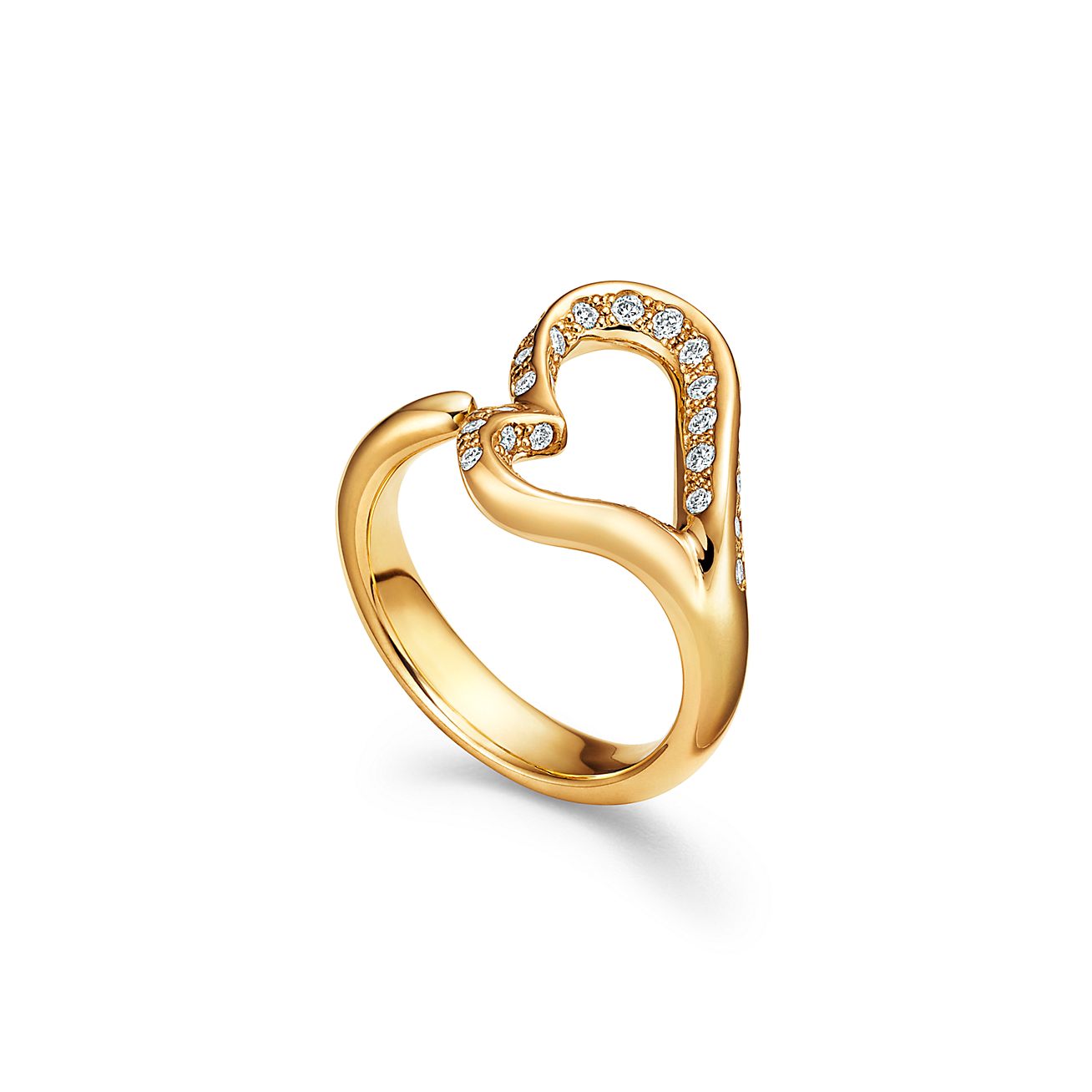 Cheapest Tiffany & Co. Elsa Peretti Open Heart Ring Size 7/8