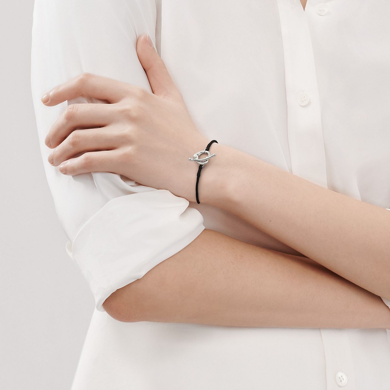 Elsa Peretti® Open Heart silk bracelet 