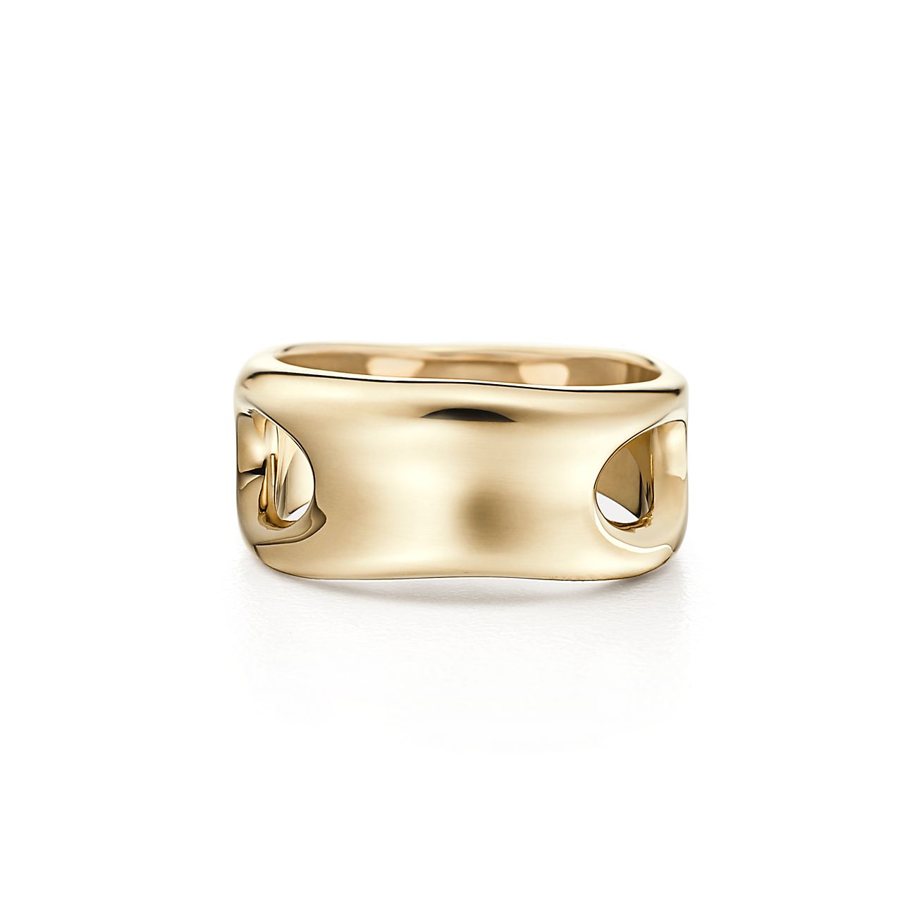 Elsa Peretti® open side ring in 18k gold. | Tiffany & Co.