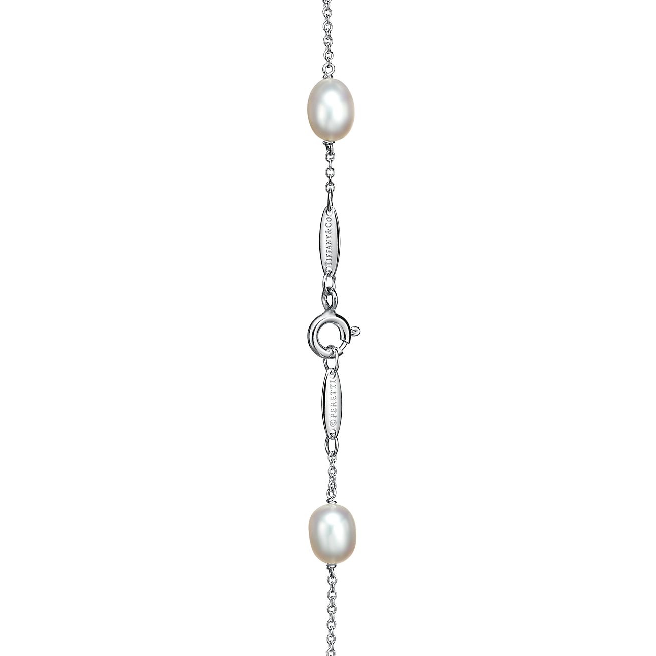 Elsa Peretti® Pearls by the Yard™ necklace in sterling silver. - Alternate shot 1 - Alternate shot 2