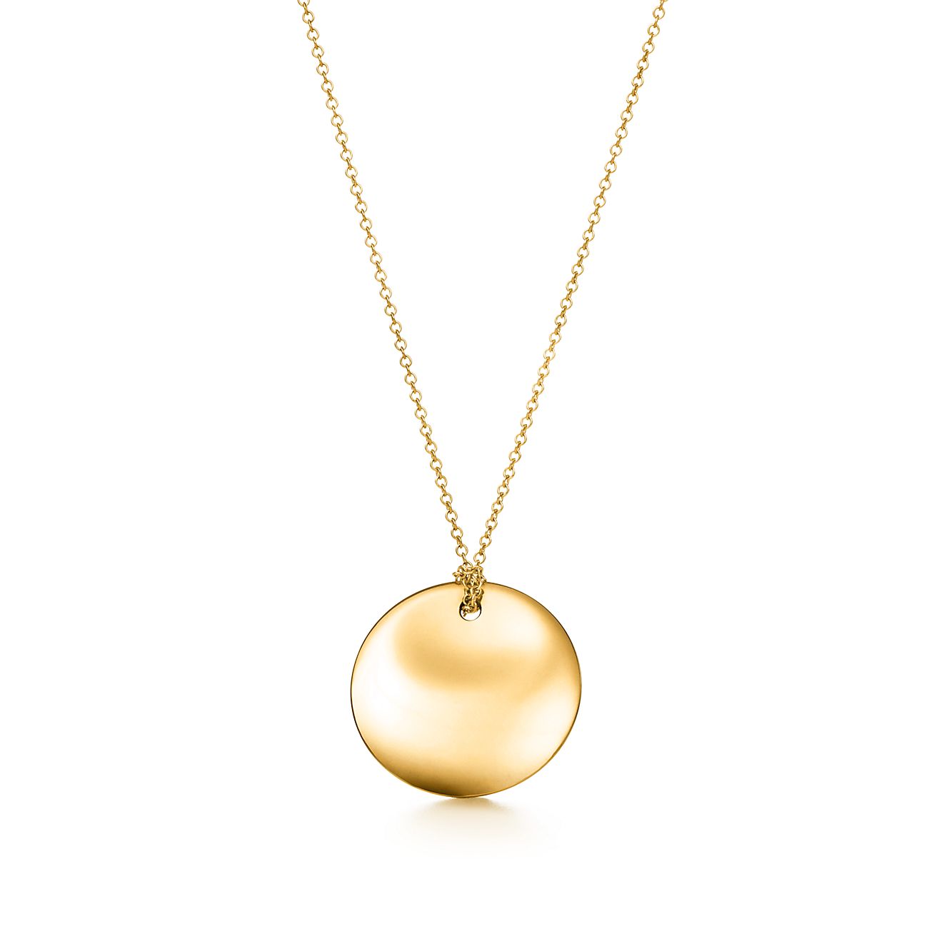 Elsa Peretti® Round pendant in 18k gold 